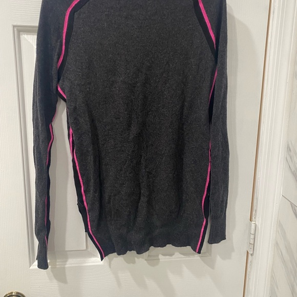 Autumn Cashmere Grey, Pink, and Black Sweater - Picture 2 of 6